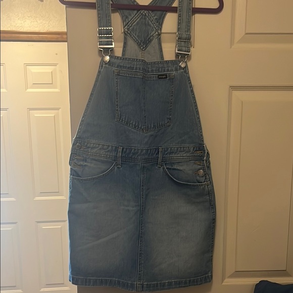 Wrangler Blue Denim Overalls Classic Style - Picture 2 of 2